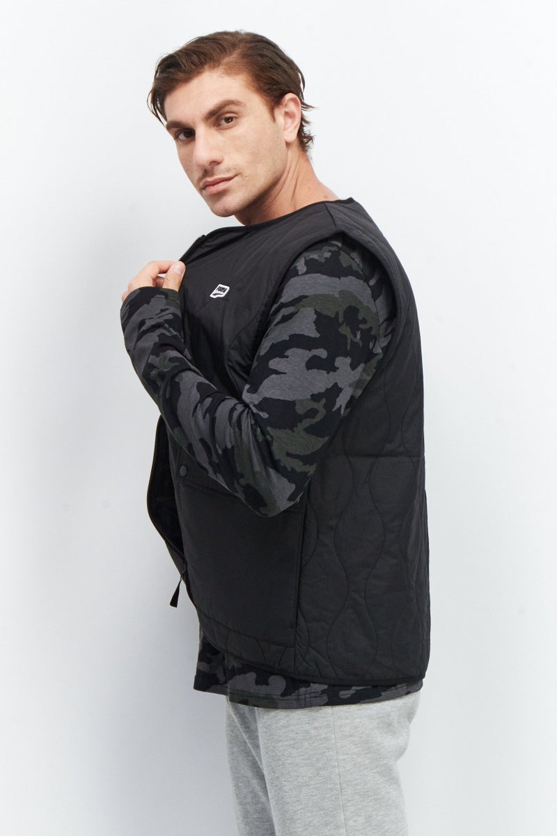 PUMA سترات رياضية للرجال بدون أكمام مناسبة للأنشطة الخارجية، سوداء - Image 4